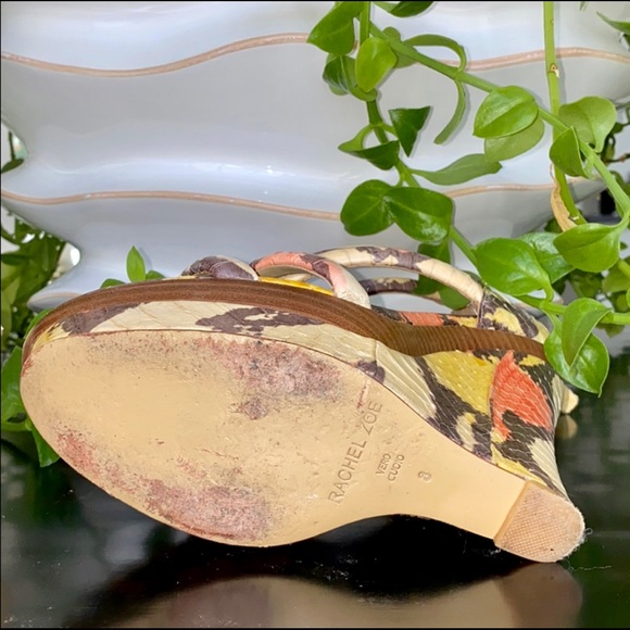 Rachel Zoe Snakeskin Wedges - Picture 6 of 13